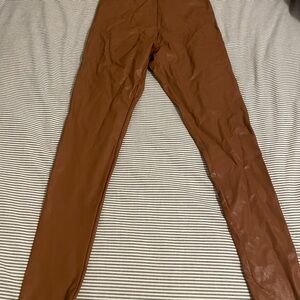 Commando Tan Faux Leather Leggings